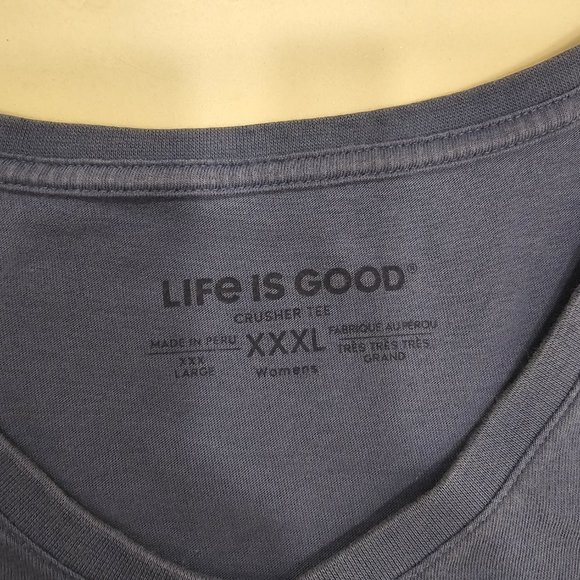 Life is Good Women's Every Day is Saturday Crusher Knit Tee - Picture 2 of 7